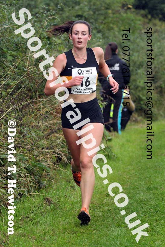 Senior Womens relay, 2021 Farringdon Open Cross Country, Sunderland . Photo: David T. Hewitson/Sports for All Pics